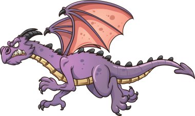 Uçan karikatür ejderha