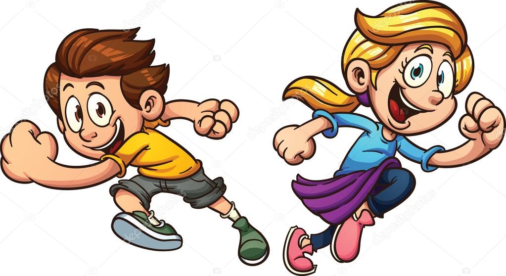 Kids running