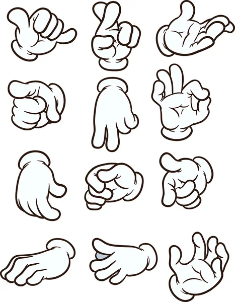 Cartoon hands — Stock Vector