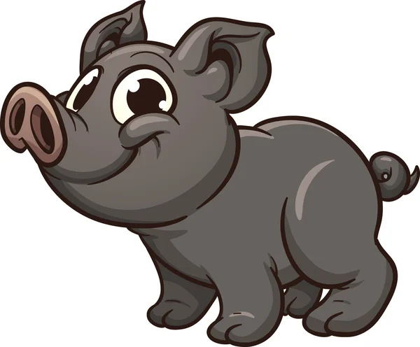 Cerdito vietnamita — Vector de stock