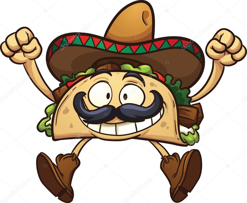 Cartoon taco