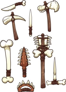 Bone weapons clipart