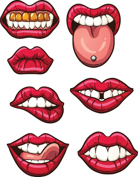 Tongue piercing Vector Art Stock Images | Depositphotos