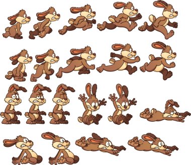 Cartoon bunny clipart