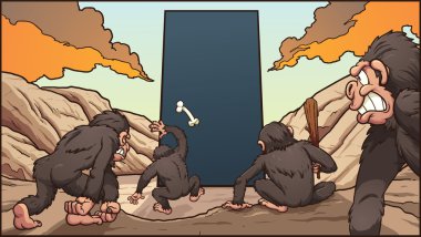 Maymunlar ve monolith