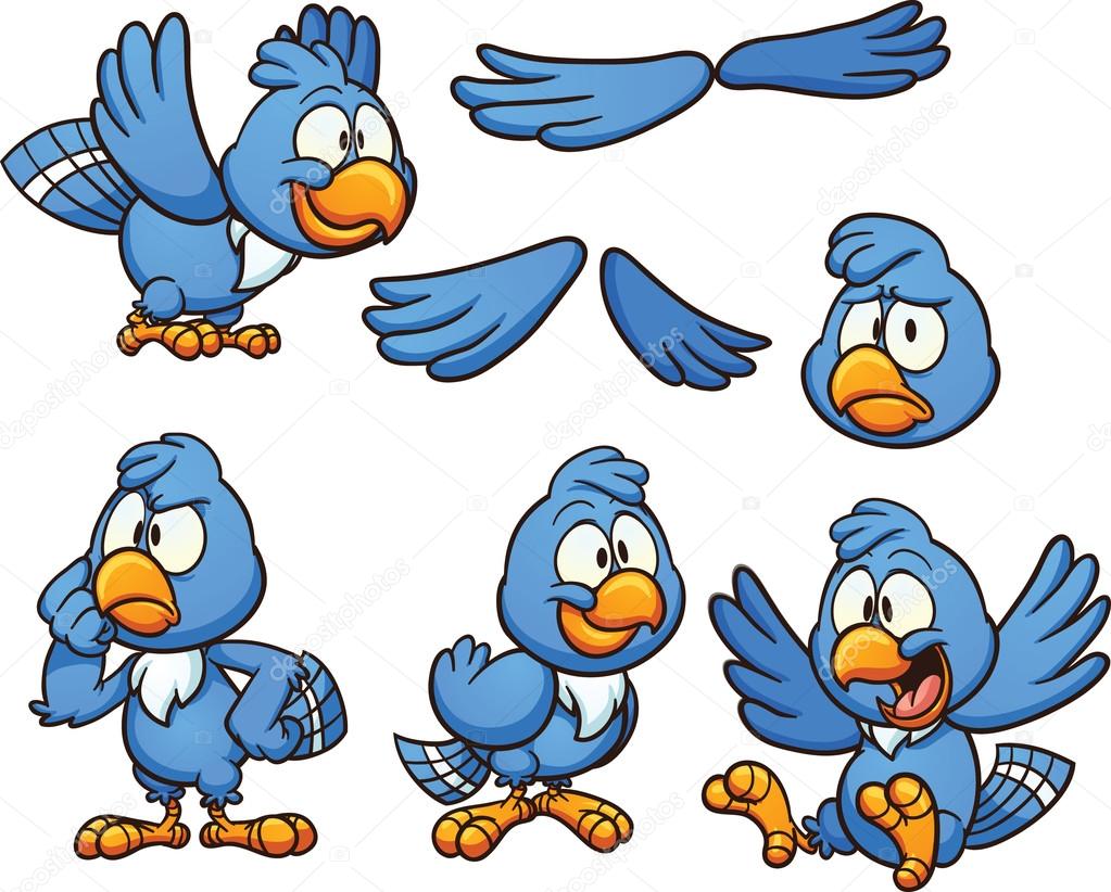 Blue bird Stock Vector Image by ©memoangeles #72100549