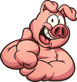 Cartoon pig