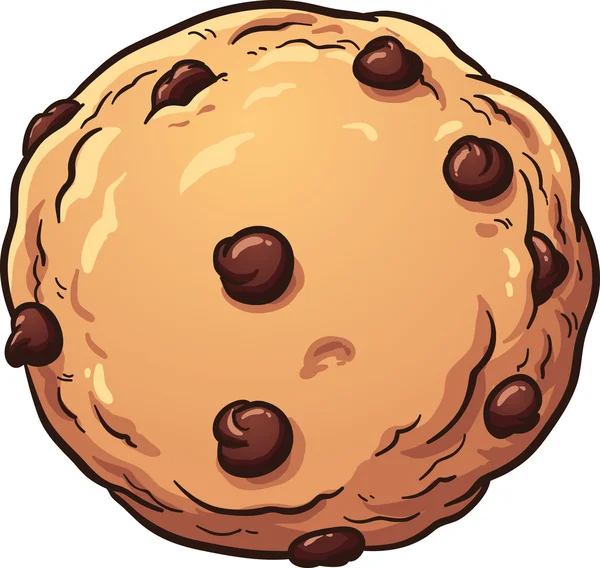 Galleta de chocolate chip — Vector de stock