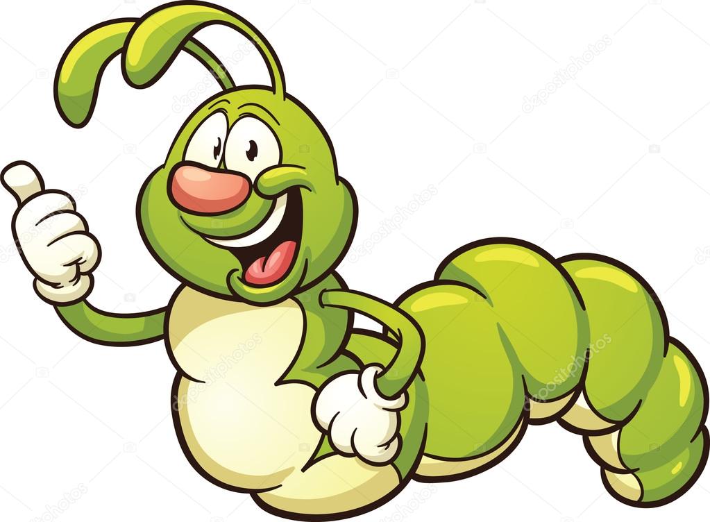Cartoon caterpillar