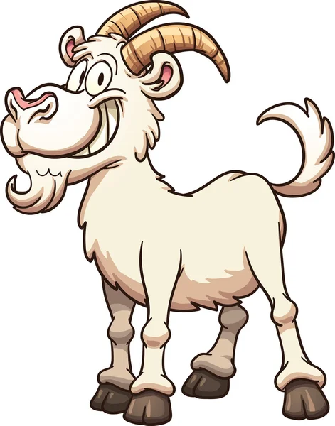 Cartoon goat — Stock Vector