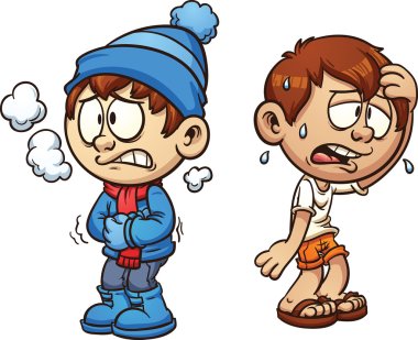 Hot and cold clipart