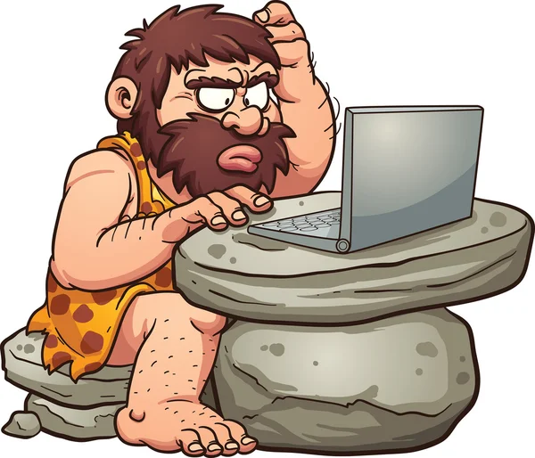 Cartoon caveman — Stock Vector