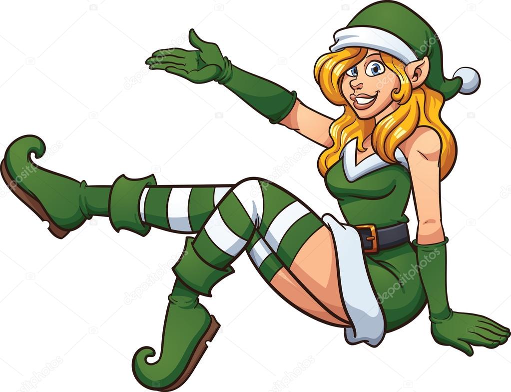 Sexy elf cartoon