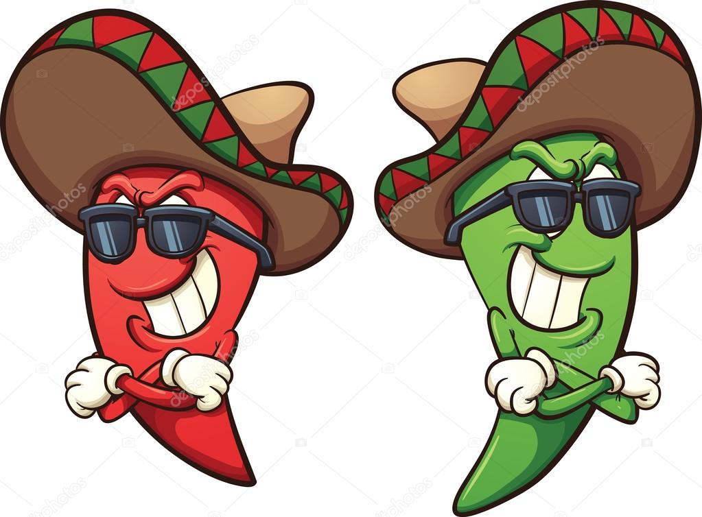 Mexican chili peppers Stock Vector by ©memoangeles 95139480