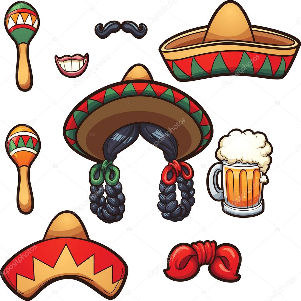 mexican-party-props-stock-vector-by-memoangeles-99030992 for Free Printable Mexican Photo Booth Props Mexican party props Stock Vector by ©memoangeles 99030992 for Free Printable Mexican Photo Booth Props