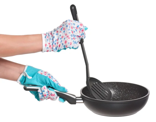 Hot frying pan — Stock Photo, Image