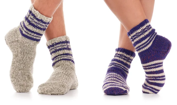 Warm knitted socks — Stock Photo, Image