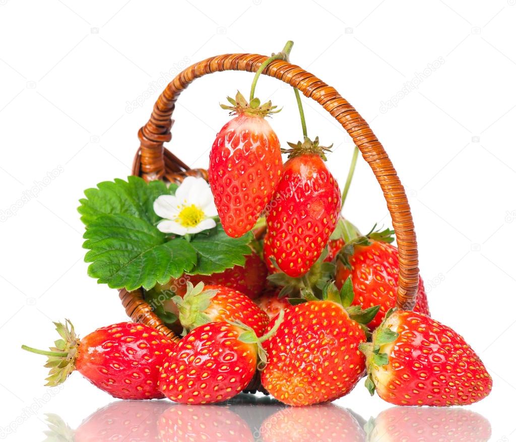 Ripe sweet strawberries