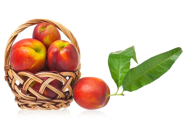 Ripe tasty nectarines — Stock Photo, Image