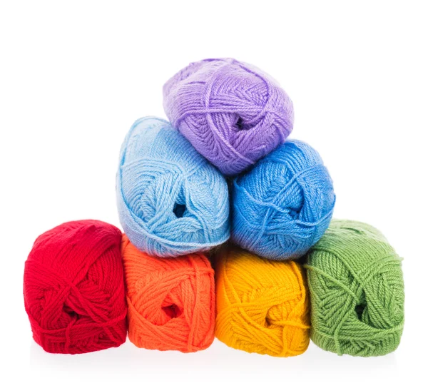 Bright acrylic yarn — Stock Photo, Image