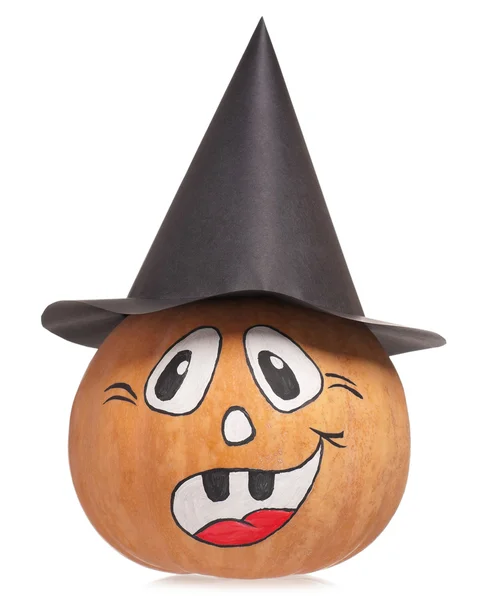 Emotional halloween pumpkin — Stock Photo, Image