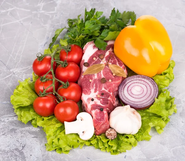 Rohe frische Mahlzeit — Stockfoto