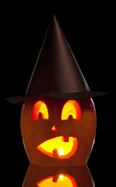 Terrible halloween pumpkin — Stock Photo, Image