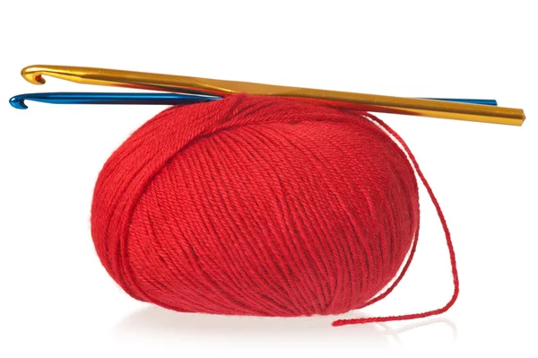 Bright red threads — Stock Photo, Image