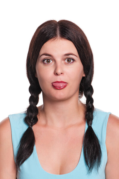 Молодая красивая девушка
