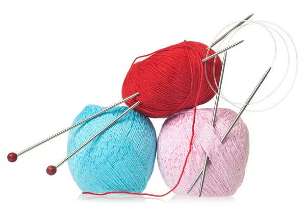 Bright woolen threads — Stock Photo, Image