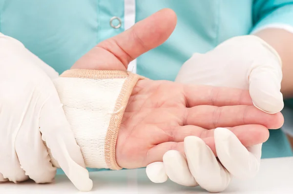 Injured hand — Stock Photo, Image