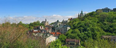 Ukrayna, Kiev, harika bir manzara noktası, peyzaj, panorama adlı Andriyivsky Klima 
