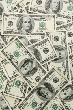 ABD para - yüz dolarlık banknot bir sürü bir sürü
