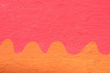 Hindistan - doku açık renklerle boyalı duvar