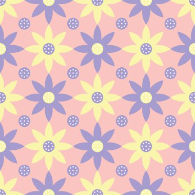 Hassas pastel renk desen Çiğdem çiçek teması