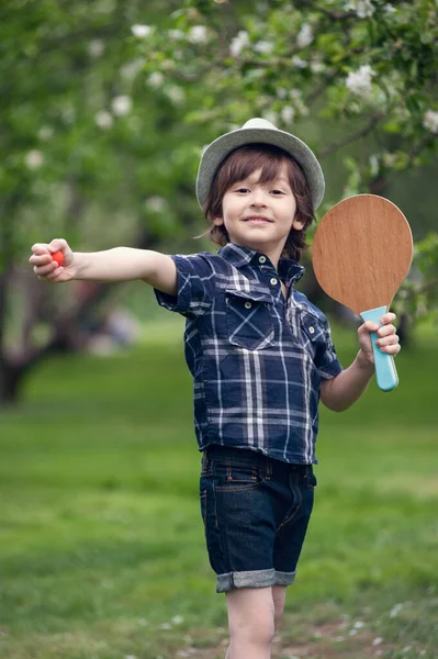 Portrait Mignon Petit Garçon Tout Petit Bel Enfant Mâle Avec — Photo