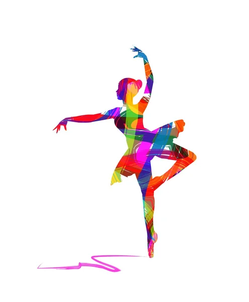 beyaz zemin üzerinde dansçı