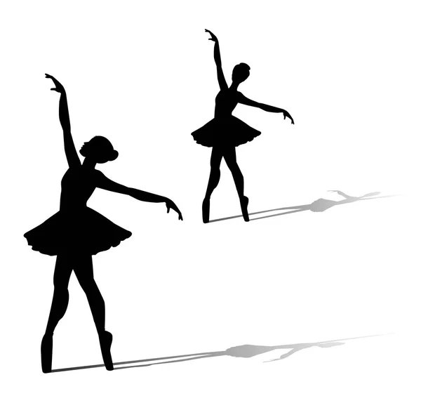 The dancer silhouette — Stock Vector