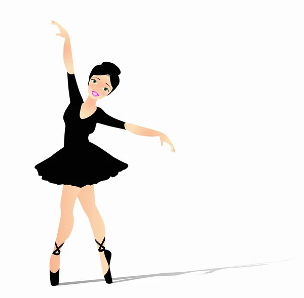La gentille danseuse — Image vectorielle