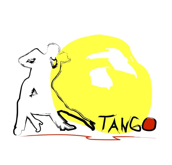 Par dansar tango — Stock vektor