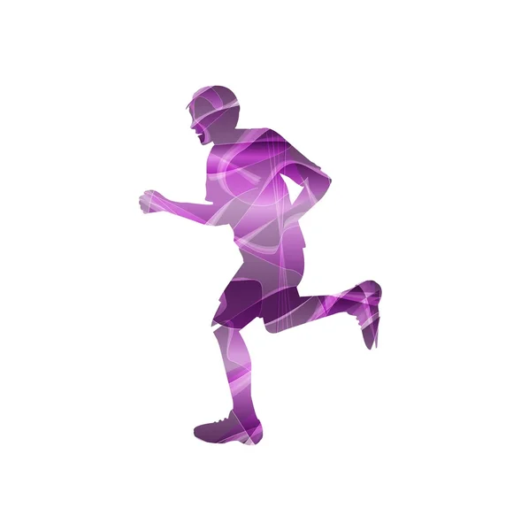 Vector illustration of man running — Stock Vector