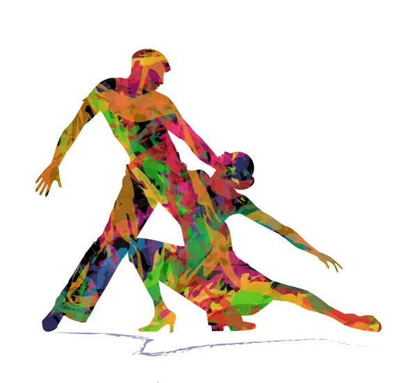 soyut dansçılar siluet