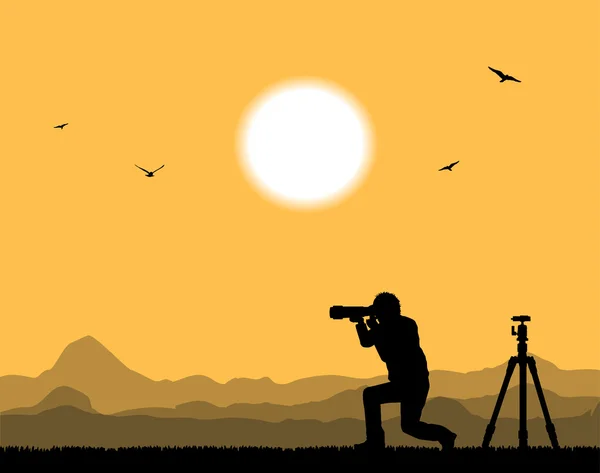 Fotógrafo — Vector de stock