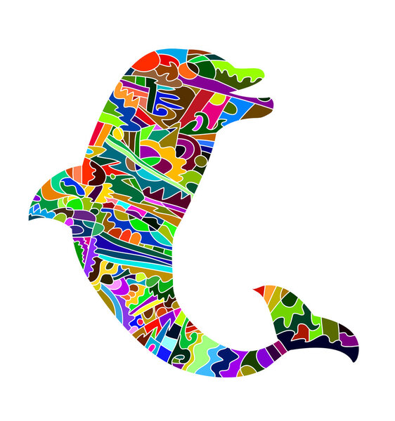 Abstract  dolphin