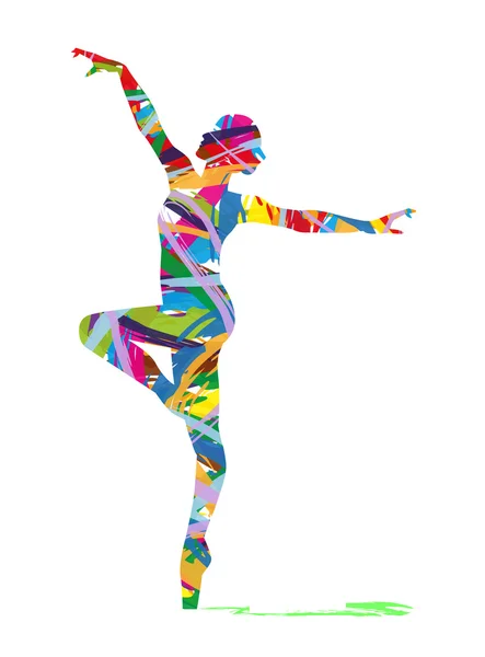 Abstracte danser — Stockvector