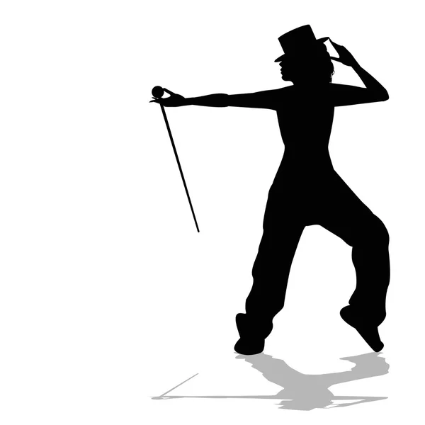 Danser Silhouet — Stockvector