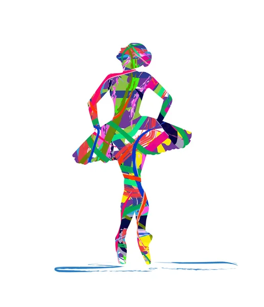 Bailarina abstracta — Vector de stock