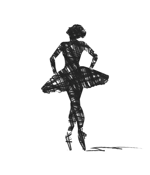 Danseuse abstraite — Image vectorielle