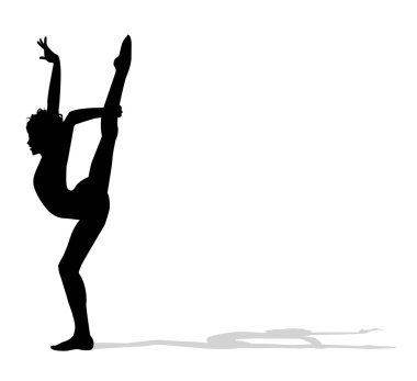 vector acrobat dancer clipart