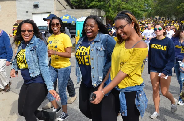 Michigan Fãs de futebol — Fotografia de Stock